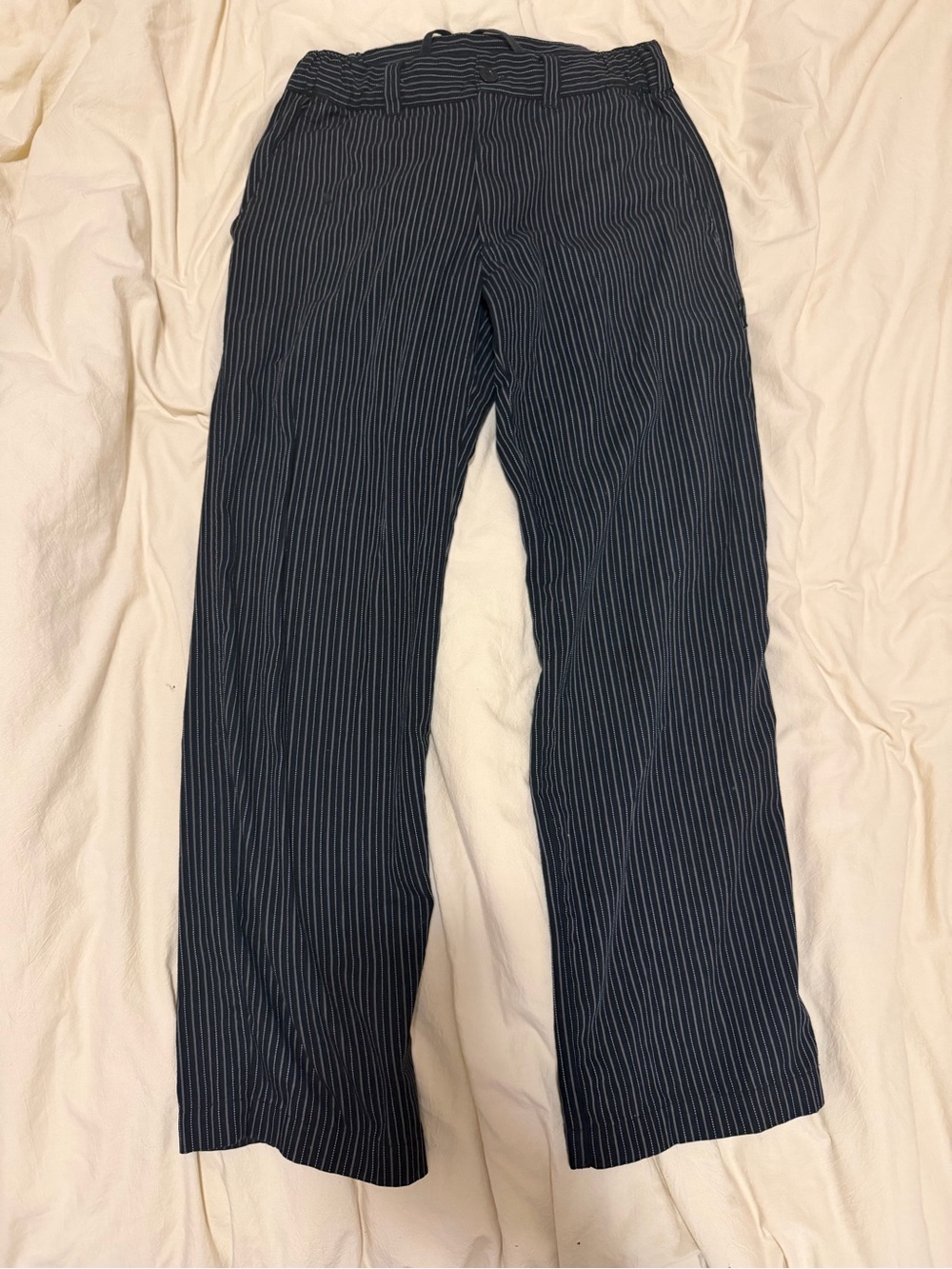 Chef Works Men's Black Pinstripe Chef Pants - XS